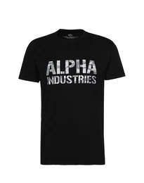 T-Shirt ''''Camo'''' schwarz / weiß