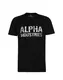 ALPHA INDUSTRIES Majica ''''Camo''''  rna / bela