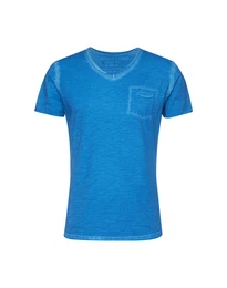 T-Shirt ''''Soda'''' mit V-Ausschnitt blau