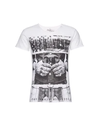 Key Largo T-shirt MT NEW YORK round schwarz / offwhite