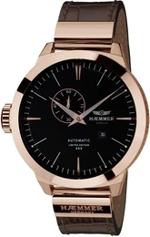 HAEMMER Automatikuhr President, HA-03-G dunkelbraun / rosegold / schwarz