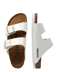 BIRKENSTOCK Pantolette 'Arizona' weiß