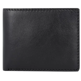 ''''Toscana'''' Geldbörse Leder 11 cm schwarz