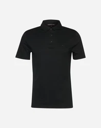 Michael Kors Poloshirt im Flammgarn-Design schwarz