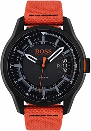 BOSS Quarzuhr HONG KONG dunkelorange / schwarz