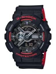 CASIO Chronograph GA-110HR-1AER rot / schwarz