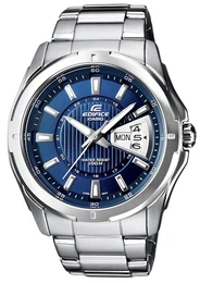''''Edifice'''' Quarzuhr »EF-129D-2AVEF« dunkelblau / silber