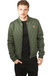 Urban Classics Jacke 'Diamond Quilt' Dunkelgrün/Grün
