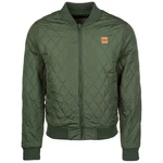 Urban Classics Jacke 'Diamond Quilt' Dunkelgrün/Grün