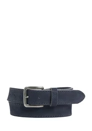 S.Oliver RED LABEL Ledergürtel mit Ziernaht ultramarinblau