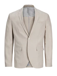 JACK & JONES Leinen-Blazer creme