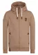 Naketano Zipped Jacket Schwarzkopf IV braunmeliert