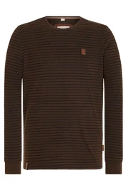 Naketano Sweatshirt Kommt Ein Dünnschiss III dunkelbraun