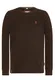 Naketano Sweatshirt Kommt Ein Dünnschiss III dunkelbraun