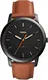 FOSSIL Quarzuhr 'THE MINIMALIST 3H' braun / schwarz
