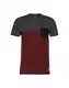 Iriedaily T-Shirt dunkelgrau / weinrot