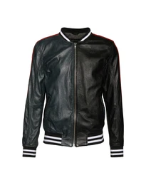 FREAKY NATION Lederjacke BEST BRAND petrol / schwarz