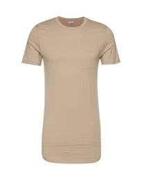 JACK & JONES Einfarbiges T-Shirt beige