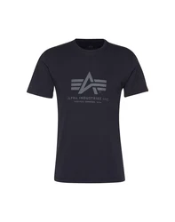ALPHA INDUSTRIES T-Shirt dunkelblau / grau
