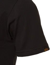 ALPHA INDUSTRIES T-Shirt hellblau/schwarz