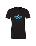 ALPHA INDUSTRIES T-Shirt hellblau/schwarz