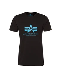 T-Shirt hellblau / schwarz