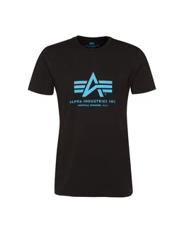 ALPHA INDUSTRIES T-Shirt hellblau/schwarz