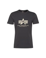 ALPHA INDUSTRIES T-Shirt graphit/wei