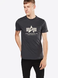 ALPHA INDUSTRIES T-Shirt graphit/wei