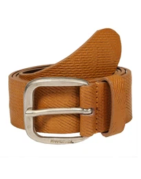 DIESEL Ledergürtel Roar cognac