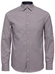 SELECTED HOMME Hemd SLHMark Mark dunkelblau/dunkelrot/wei