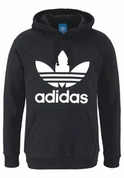 ADIDAS ORIGINALS Kapuzensweatshirt TREFOIL HOODY schwarz / weiß