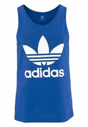 ADIDAS ORIGINALS Tanktop TREFOIL TANK blau / weiß