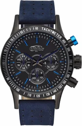 BUFFALO Multifunktionsuhr dunkelblau / schwarz