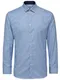 SELECTED HOMME Hemd 'SHDoneNew-Mark' blau / wei