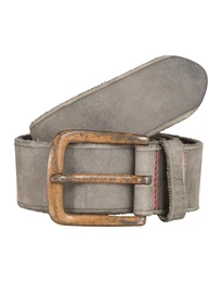 VANZETTI Ledergürtel in Vintage-Optik dunkelgrau