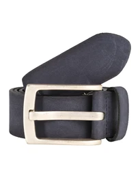 VANZETTI Ledergürtel in Vintage-Optik marine