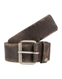 REPLAY Ledergürtel in Used-Optik dunkelbraun