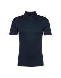 Michael Kors Poloshirt im Flammgarn-Design nachtblau