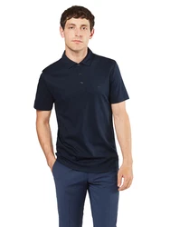 Michael Kors Poloshirt im Flammgarn-Design nachtblau