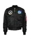 ALPHA INDUSTRIES Bomberjacke ''''MA-1 VF NASA'''' schwarz