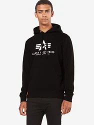 ALPHA INDUSTRIES Sweatshirt rot/schwarz/weiß