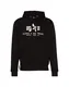 ALPHA INDUSTRIES Hoody ''''Basic Hoody'''' schwarz / weiß