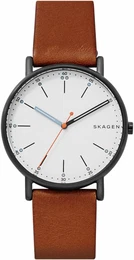 Uhr ''''Signatur'''' hellbraun / weiß