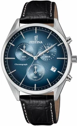 FESTINA »Retro, F6860/3« blau / schwarz / silber