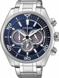 CITIZEN Chronograph CA4330-81L dunkelblau / silber