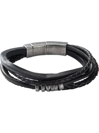 Armband schwarz / silber