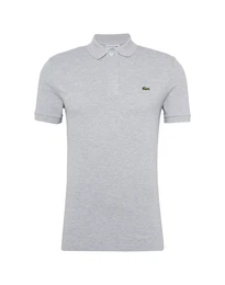 Poloshirt graumeliert / grn / rot / wei