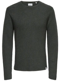 Only & Sons Strickpullover dunkelgrün