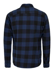 Only & Sons Hemd Gudmund enzian/schwarz
